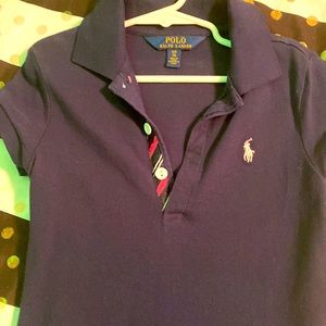 Polo Ralph Lauren casual little girl dress In dark blue